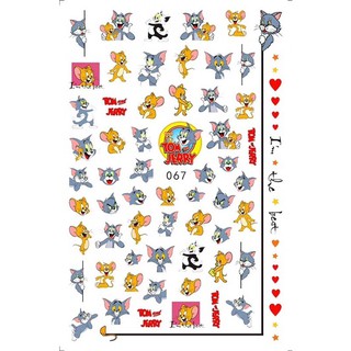 Hình dán móng tay tom&jerry