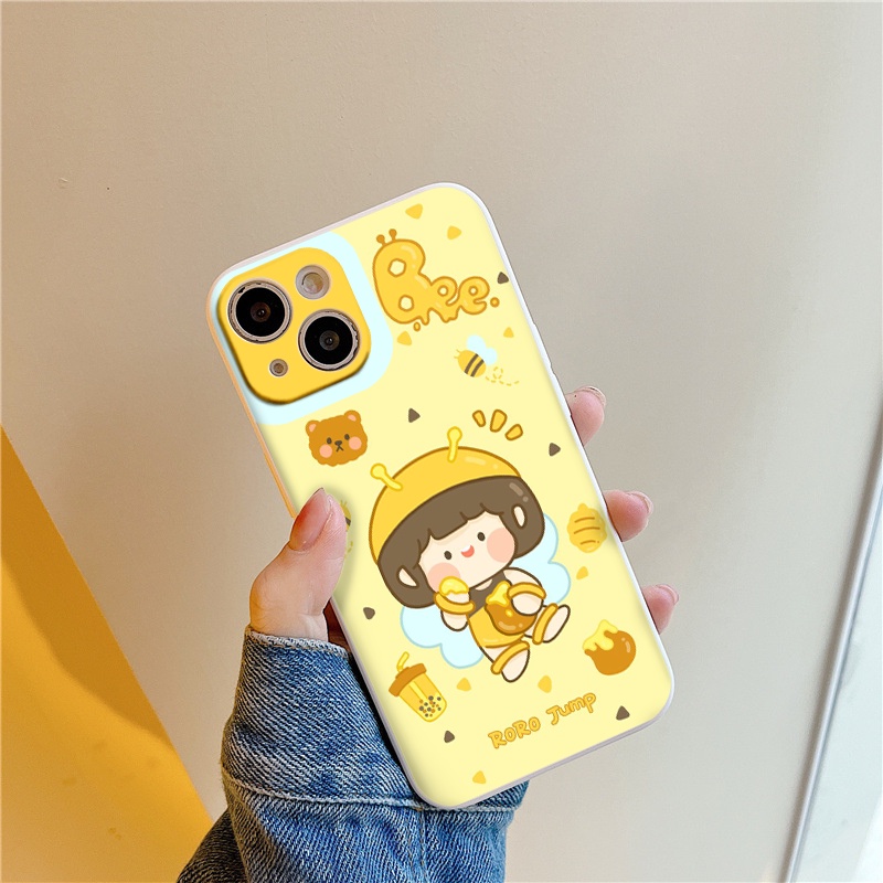 Ốp lưng iphone ong vàng bee xinh xắn bảo vệ camera ốp iphone6/6plus/6s/6splus/7/7plus/8/8plus/x/xr/xs/11/12/13/pro/ma