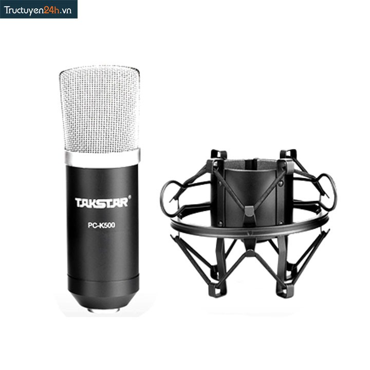 MIC THU ÂM TAKSTAR PC – K500 TẶNG DÂY MIC 2 ĐẦU TO CHỐNG NHIỄU 80K