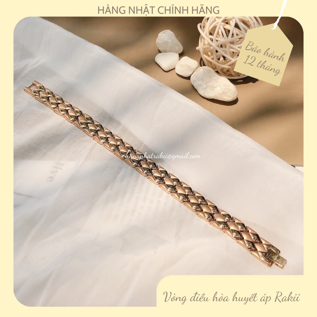 Vòng điều hòa huyết áp Rakii Nhật Bản Nữ ， Vòng đeo tay sức khỏe thời trang /Cân bằng huyết áp ổn định