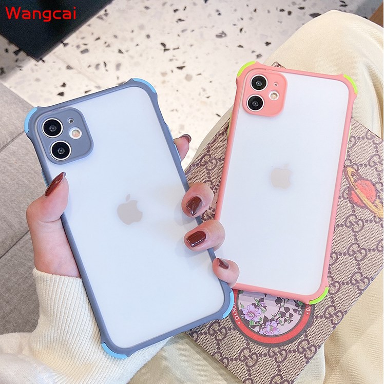 Ốp điện thoại trong suốt chống sốc thời trang cho IPHONE 12 MINI 12 11 PRO MAX XS MAX XR X 7 8 PLUS