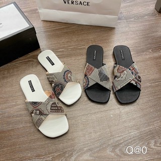 Dép lê nữ quai chéo thổ cẩm