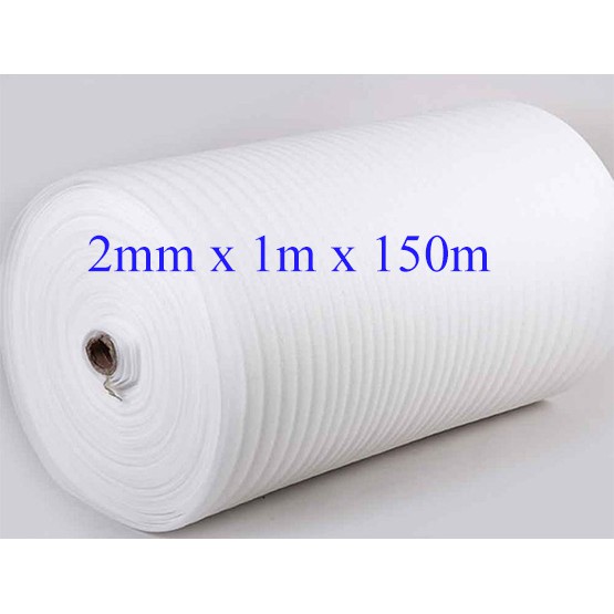 25m Mút Foam Trắng Dày 2mm Gói Hàng