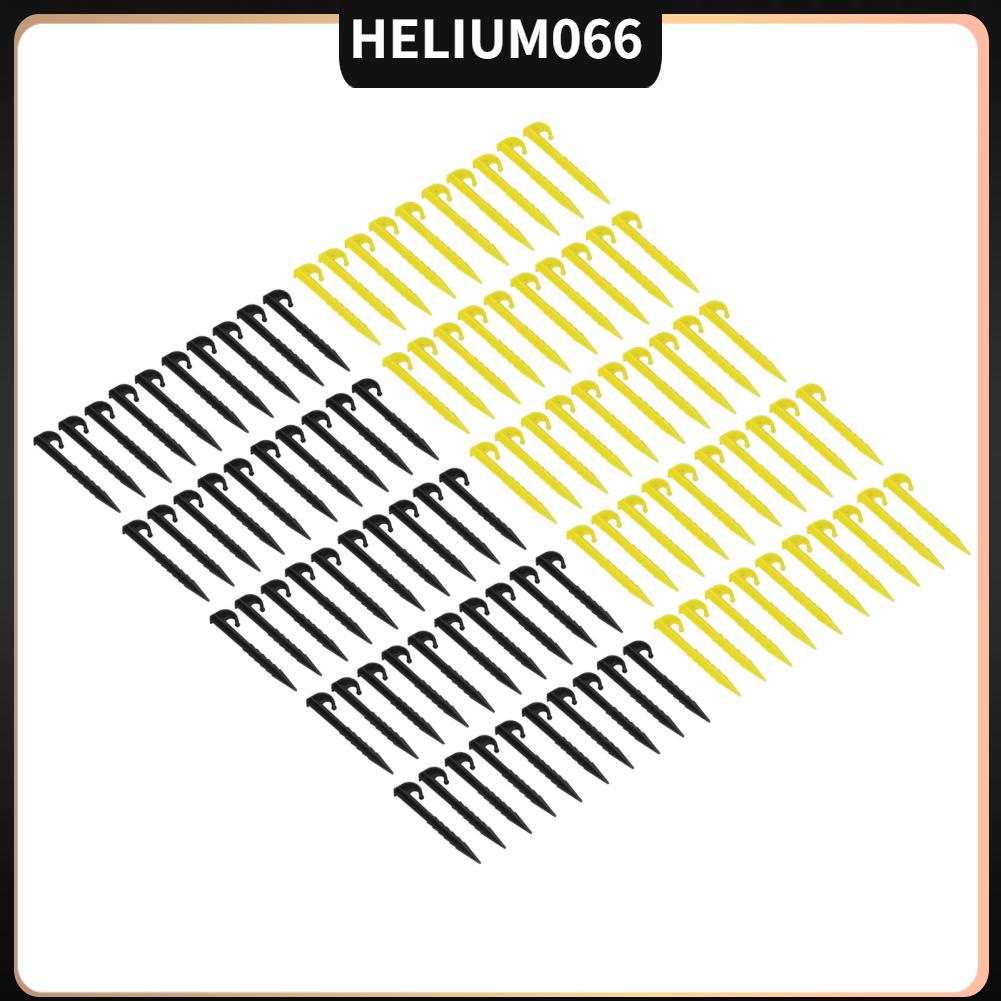 Helium066 50 chiếc Lều nhựa Chốt 5.5in Cọc cát răng cưa Độ bền cao ABS ngoài trời Bãi biển Spike đinh để cắm trại bạt