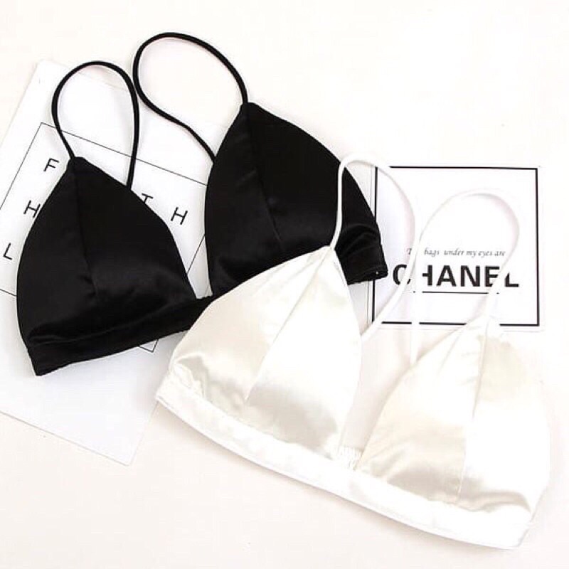 Áo Lót Nữ FREESHIP 50KÁo Bra Trơn Satin Đệm Mỏng Bản Nhỏ Dây Mảnh