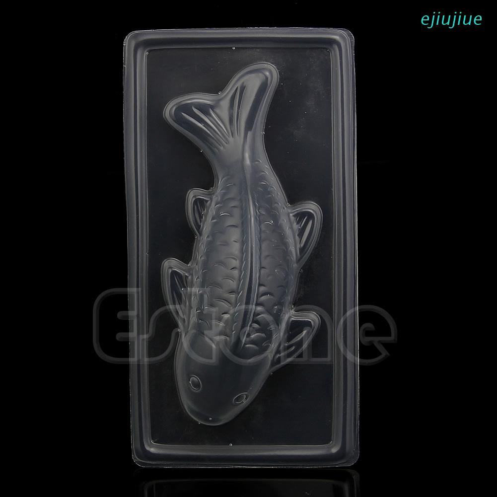 Khuôn nhựa làm bánh kẹo hình cá Koi 3D DIY