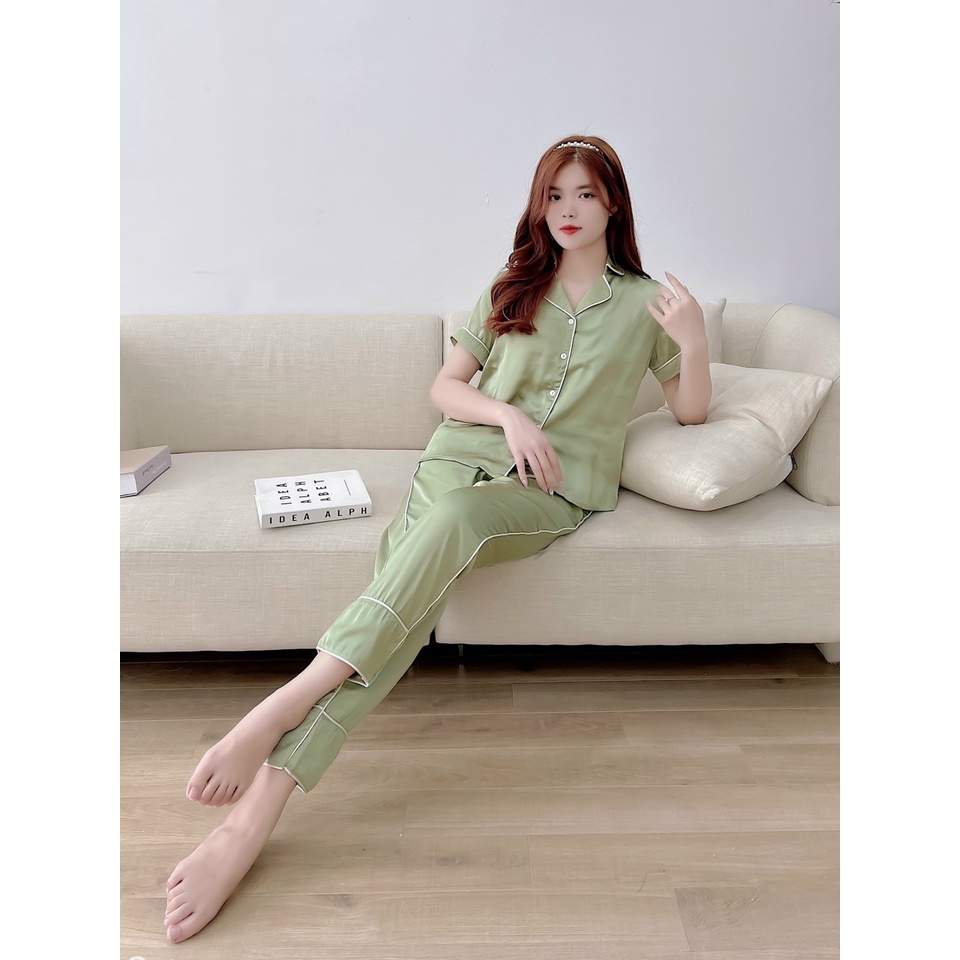 Bộ lụa mặc nhà cao cấp Ssecret mềm thoáng mát SXH2289