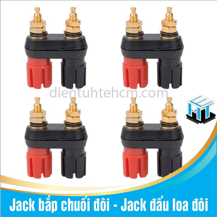 Jack bắp chuối đôi - Jack đấu loa đôi đỏ đen đầu khứa rãnh