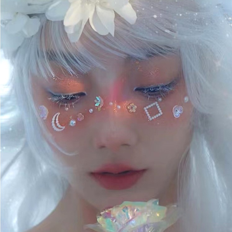 Charm đính mặt, phụ kiện makeup lolita nhiều hình dễ thương