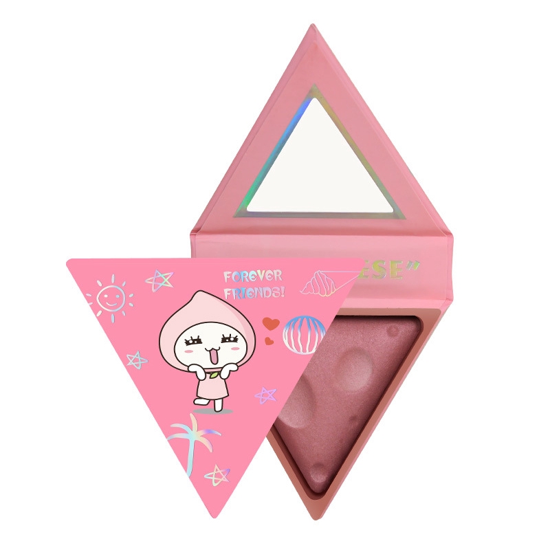 New Professional Milk Tea Blush Peach Pallet  Mineral Face Pigment Cheek Blush Makeup Powder Skirt Pink Blush Shadow