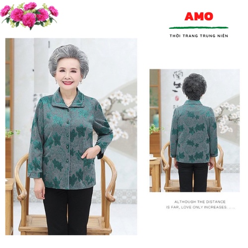 Áo sơ mi trung niên, người già cao cấp SM nhung túi