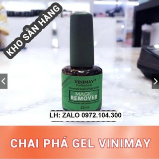 Nước phá gel thần thánh vinimay 15ml nắp đen