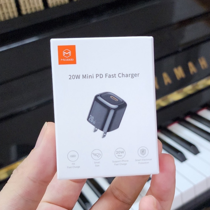 Củ Sạc Nhanh MCDODO 20w Mini PD Type C cho IP và android các đời máy sử dụng sạc dưới 20w siêu nhanh