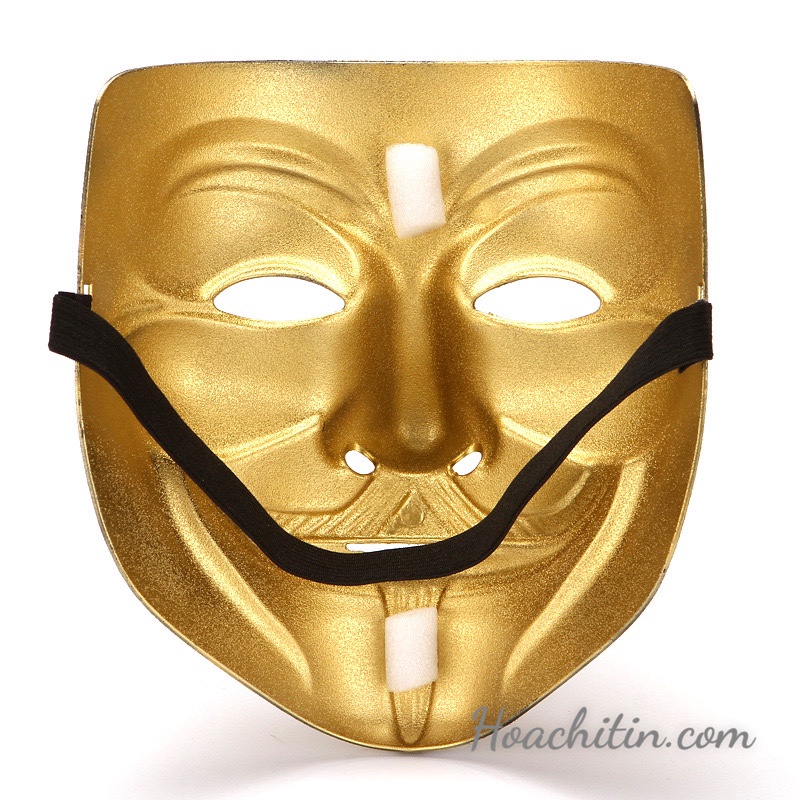 Mặt Nạ Hacker Nhám Hóa Trang Halloween Hàng Đẹp Bao Chất Lượng