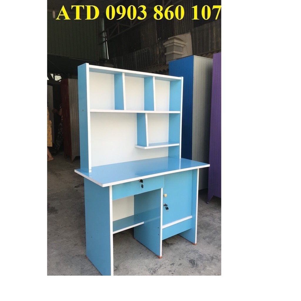 Bàn học sinh tiểu học giá rẻ cho bé 80cm-1m-1m2 nhiều màu tặng hình dán cho bé