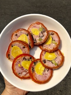 Jambon da bao trứng muối trứng bắc thảo