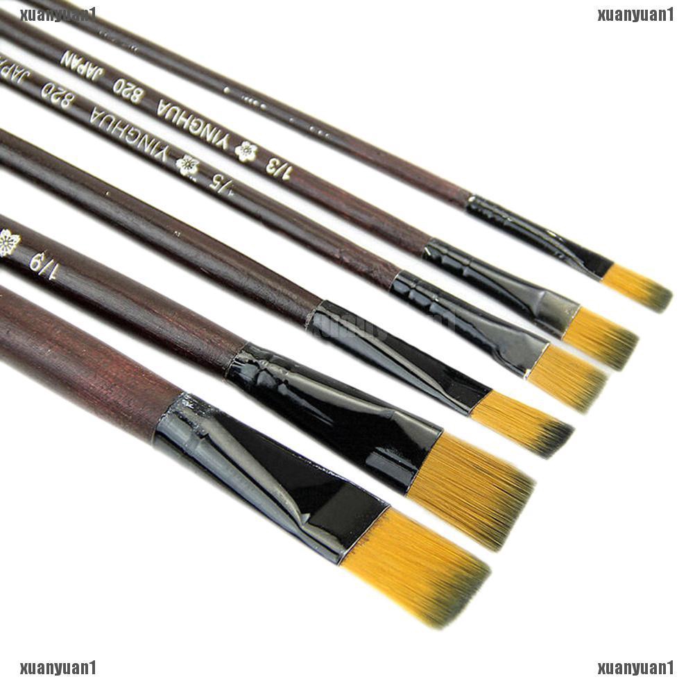 Set 6 Cọ Vẽ Tranh Sơn Dầu Chuyên Nghiệp