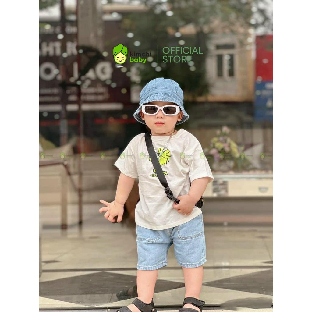 Đồ Bộ Bé Trai Kèm Mũ Áo Cotton Quần Jeans Họa Tiết Động Vật Dễ Thương, Bộ Quần Áo Cho Bé Mặc Nhà CK344