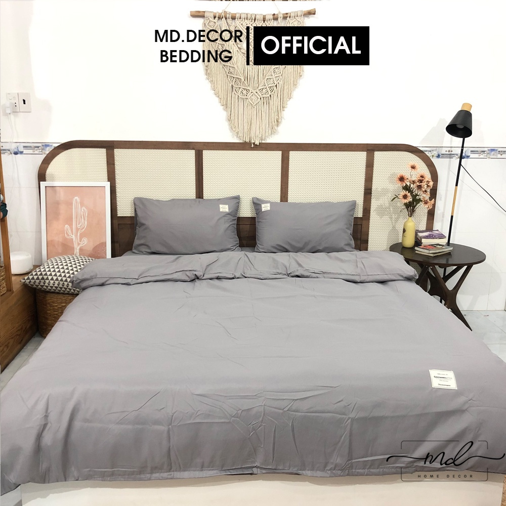 Bộ chăn ga gối Cotton Tici MD Decor Drap Giường Đủ Kích Thước Ra Trải Nệm 1m6, 1m8, 2m2 Không Kèm Ruột
