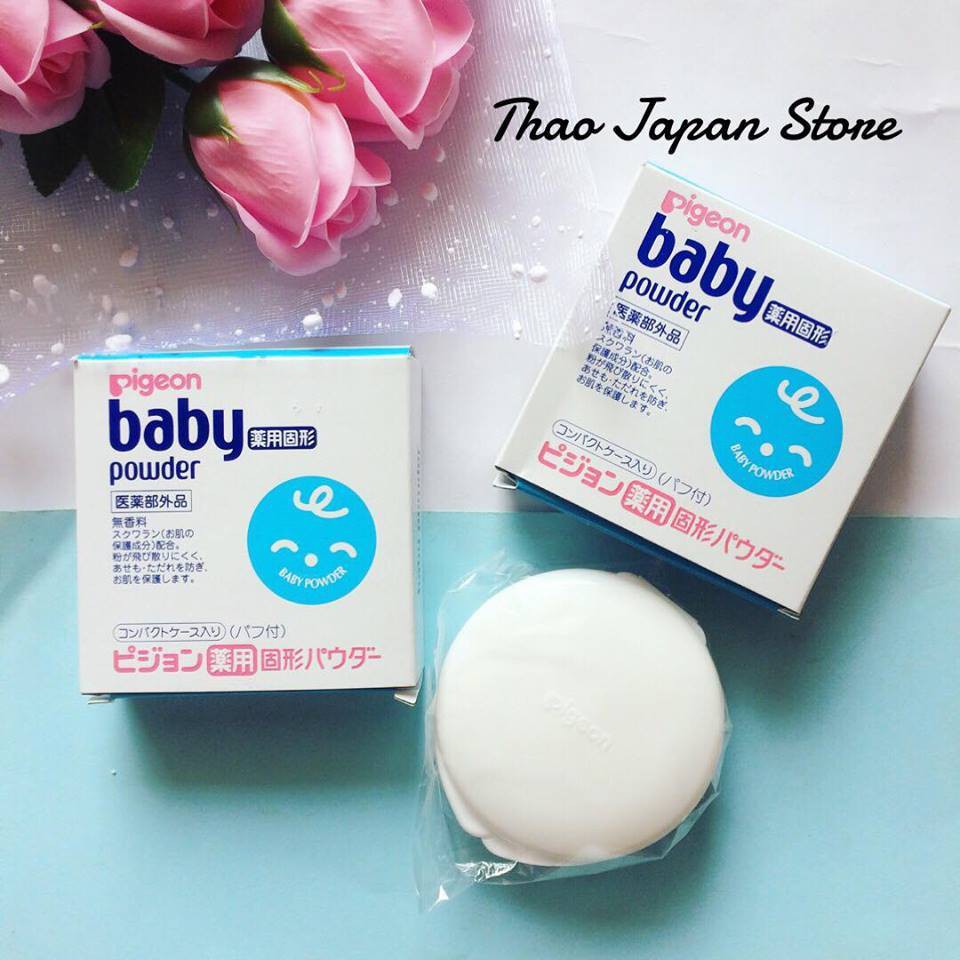 PHẤN RÔM DẠNG NÉN PIGEON BABY POWDER