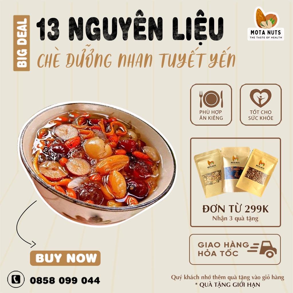 Chè Dưỡng Nhan Tuyết Yến - 13 Nguyên Liệu