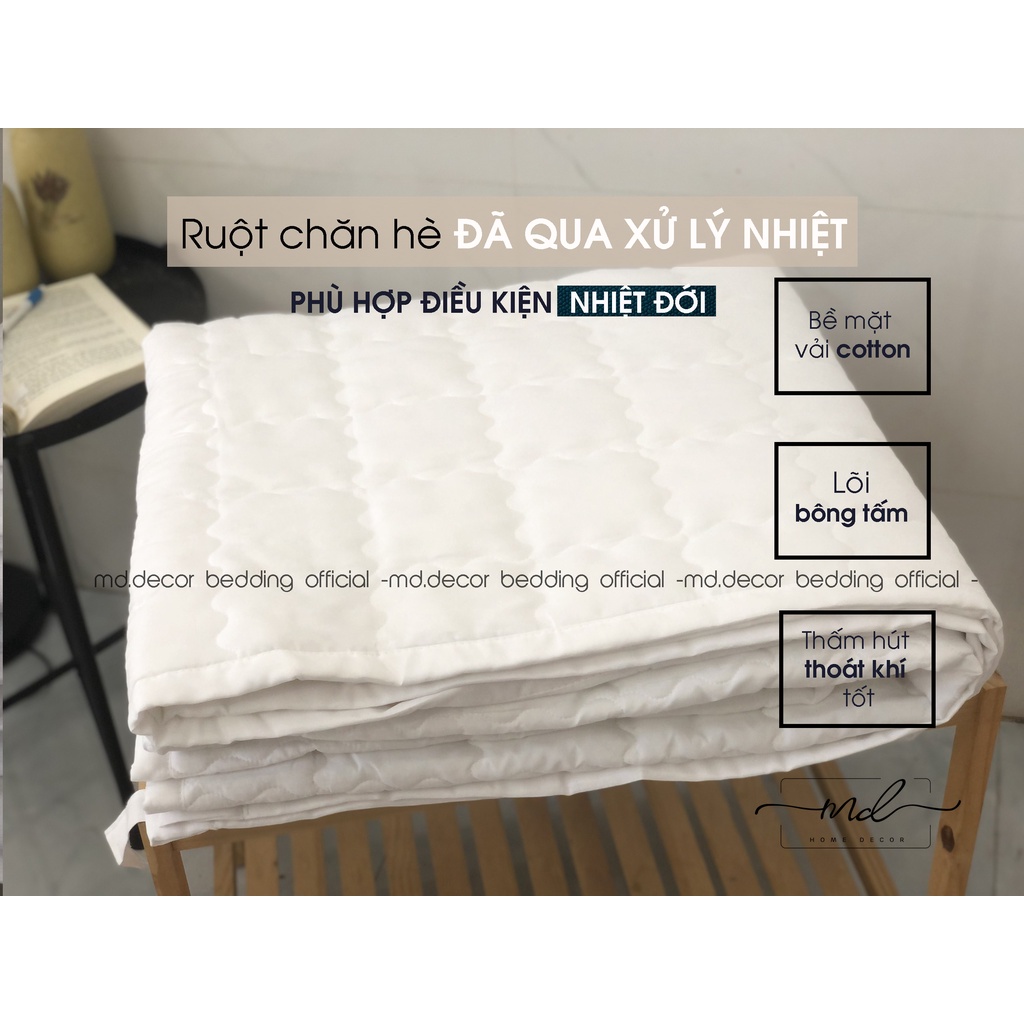 Ruột chăn hè MD.Decor Bedding CH35 loại mỏng mát cao cấp, không gây nóng nực khó chịu kích thước 2mx2m3