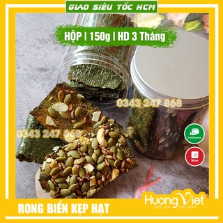 Rong biển kẹp hạt dinh dưỡng Mùa Ăn 150gr đồ ăn vặt Sài Gòn rong biển ăn