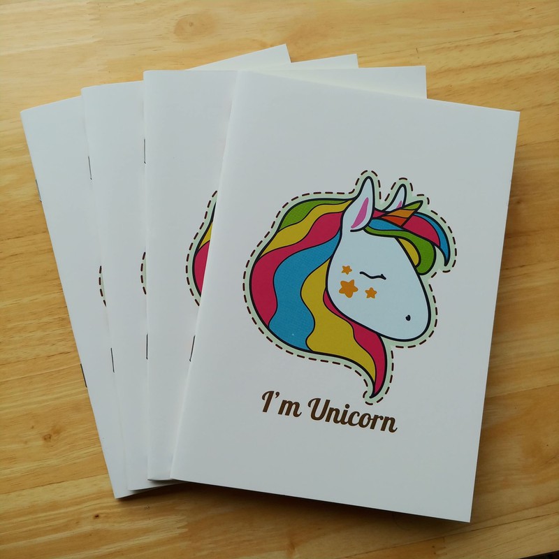 Vở IM UNICORN khổ A5 kẻ ngang