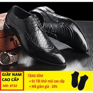 Giày Tây Nam Đẹp 💖FREESHIP💖 Giày Công Sở Phong Cách Lịch Lãm Chất Da Cao Cấp