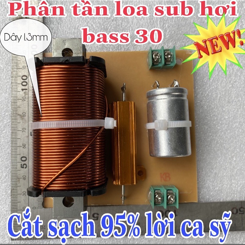 Phân tần loa sub hơi bass 30 coil 65 - coil 100