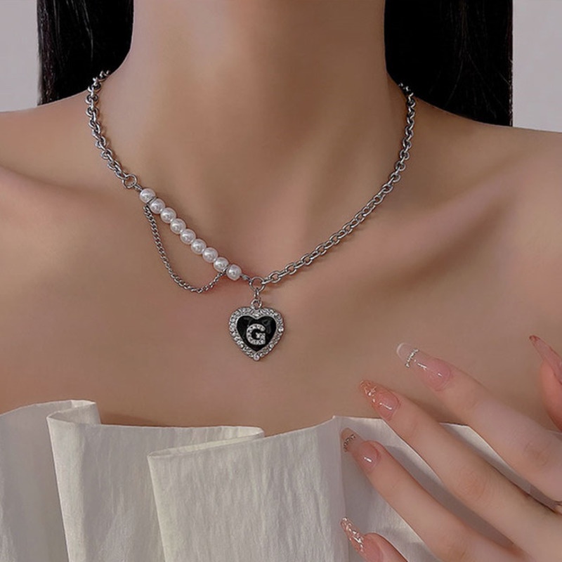 Vòng cổ Mặt Chữ love Đính Đá Sang Trọng Phong Cách Âu Mỹ