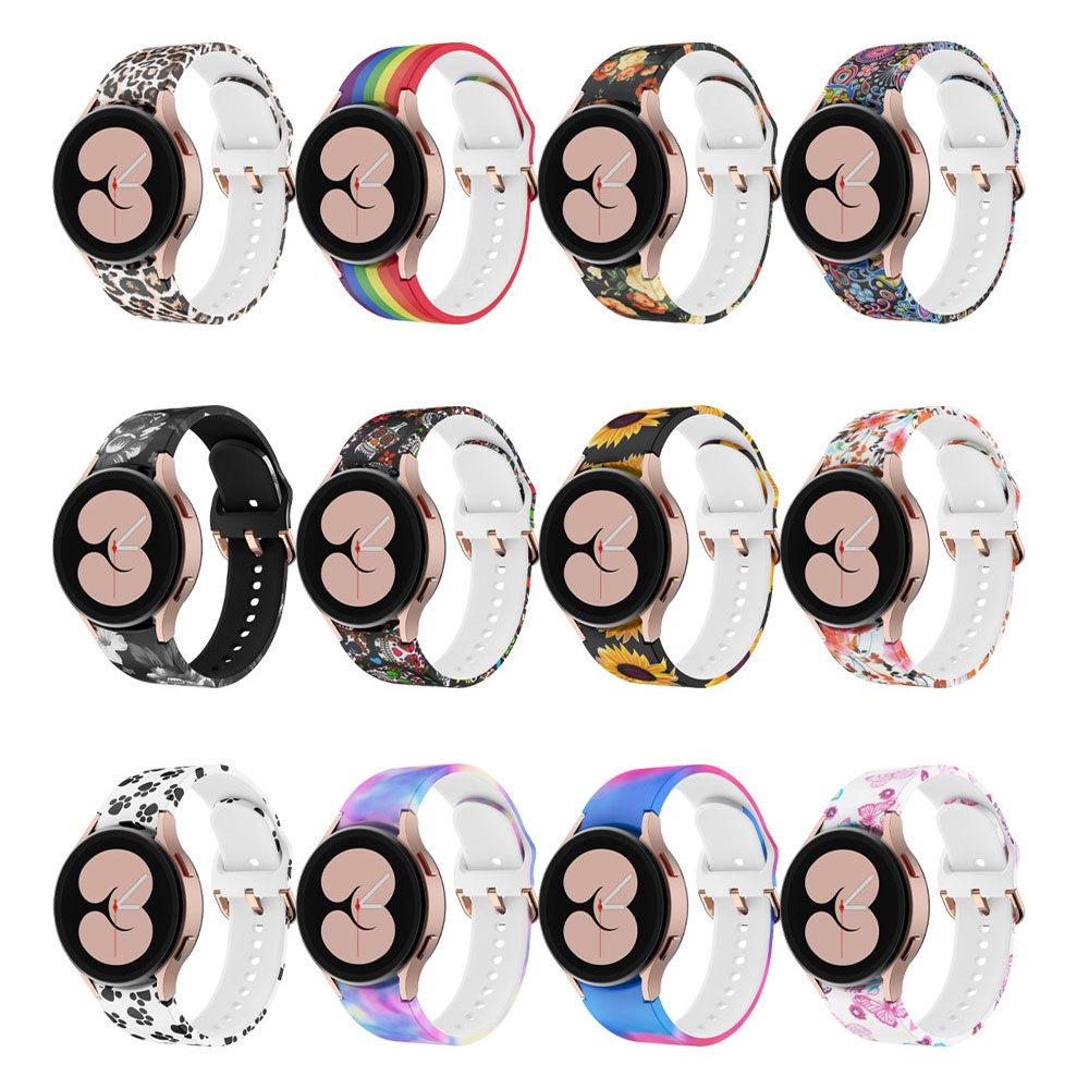 Dây Silicone Thay Thế Cho ĐồNg Hồ Samsung Galaxy Watch 4 5 Pro 40mm 44mm 45mm Classic 42mm 46mm