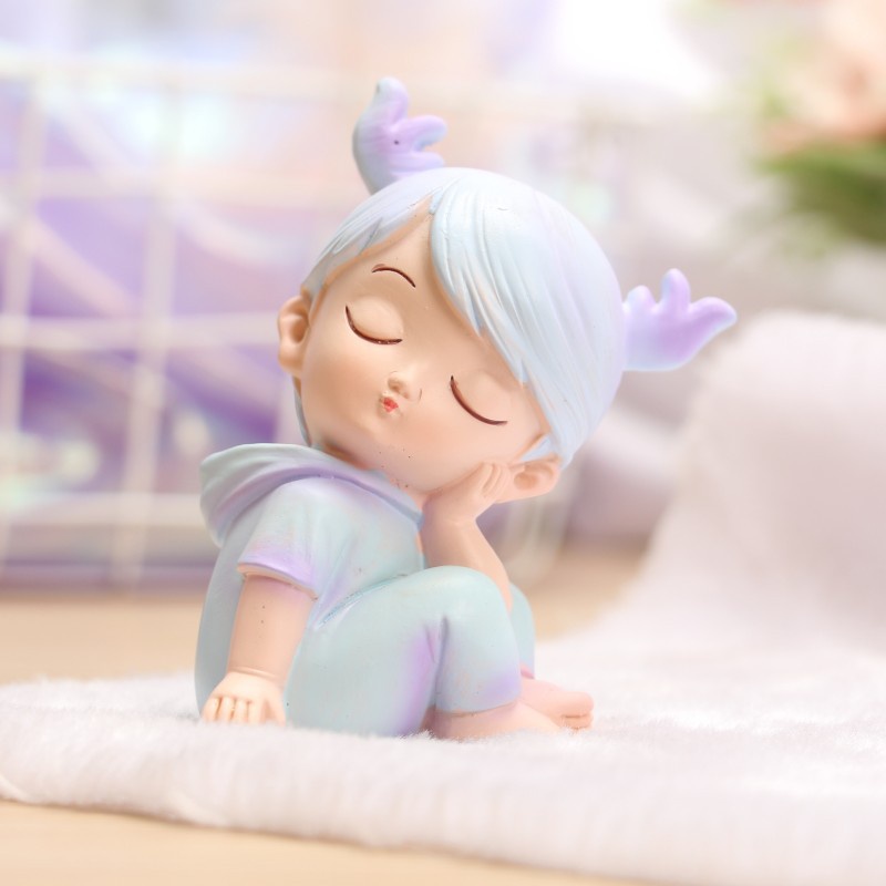 [SIÊU RẺ❤️] – Tượng Em bé hươu (1 Cặp) - Trang trí bánh sinh nhật bánh kem