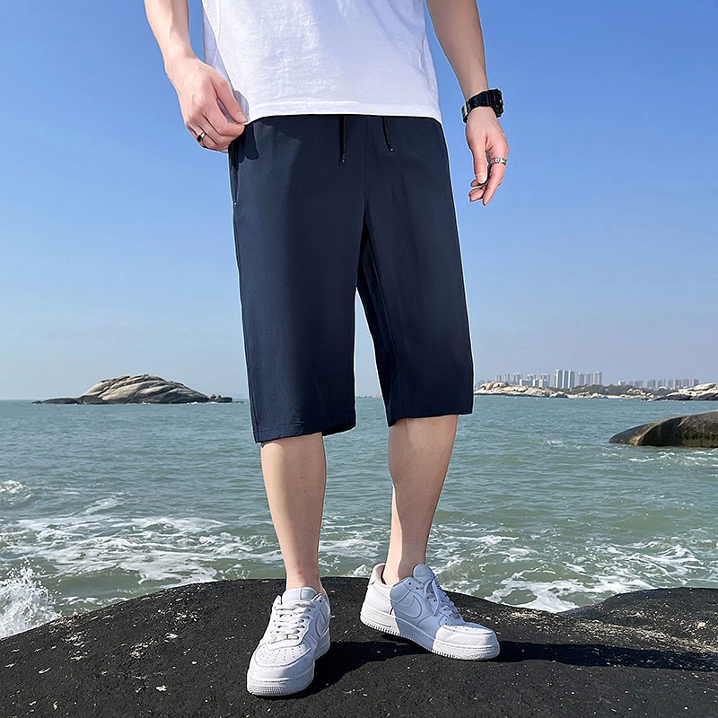 Quần Lửng 3 Lớp Phong Cách Hàn Quốc Cho Nam Size M-4XL