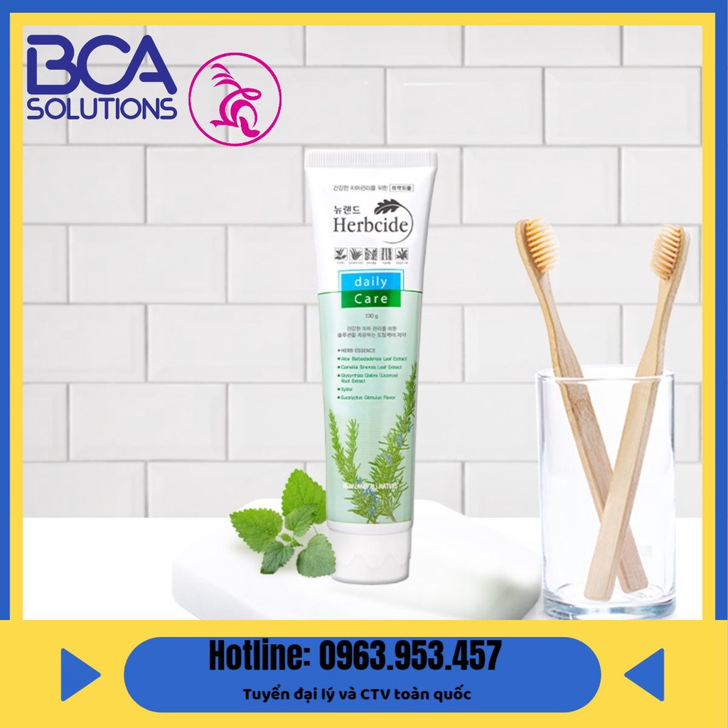 Kem đánh răng Herbcide làm trắng ngừa sâu răng, giúp răng chắc khỏe dài lâu, 130gr
