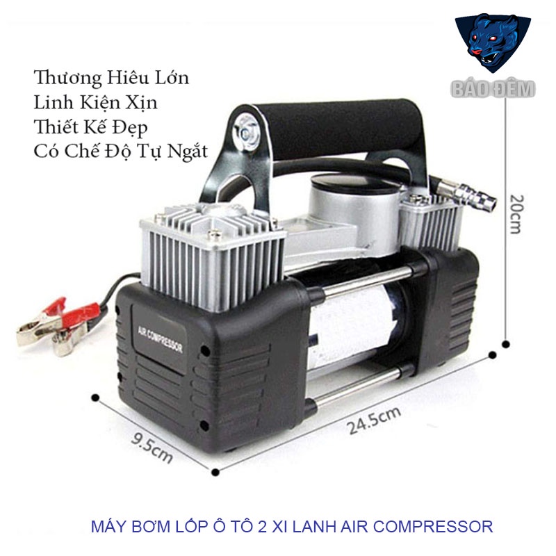 Máy Bơm lốp ô tô 2 Xilanh Air Compressor
