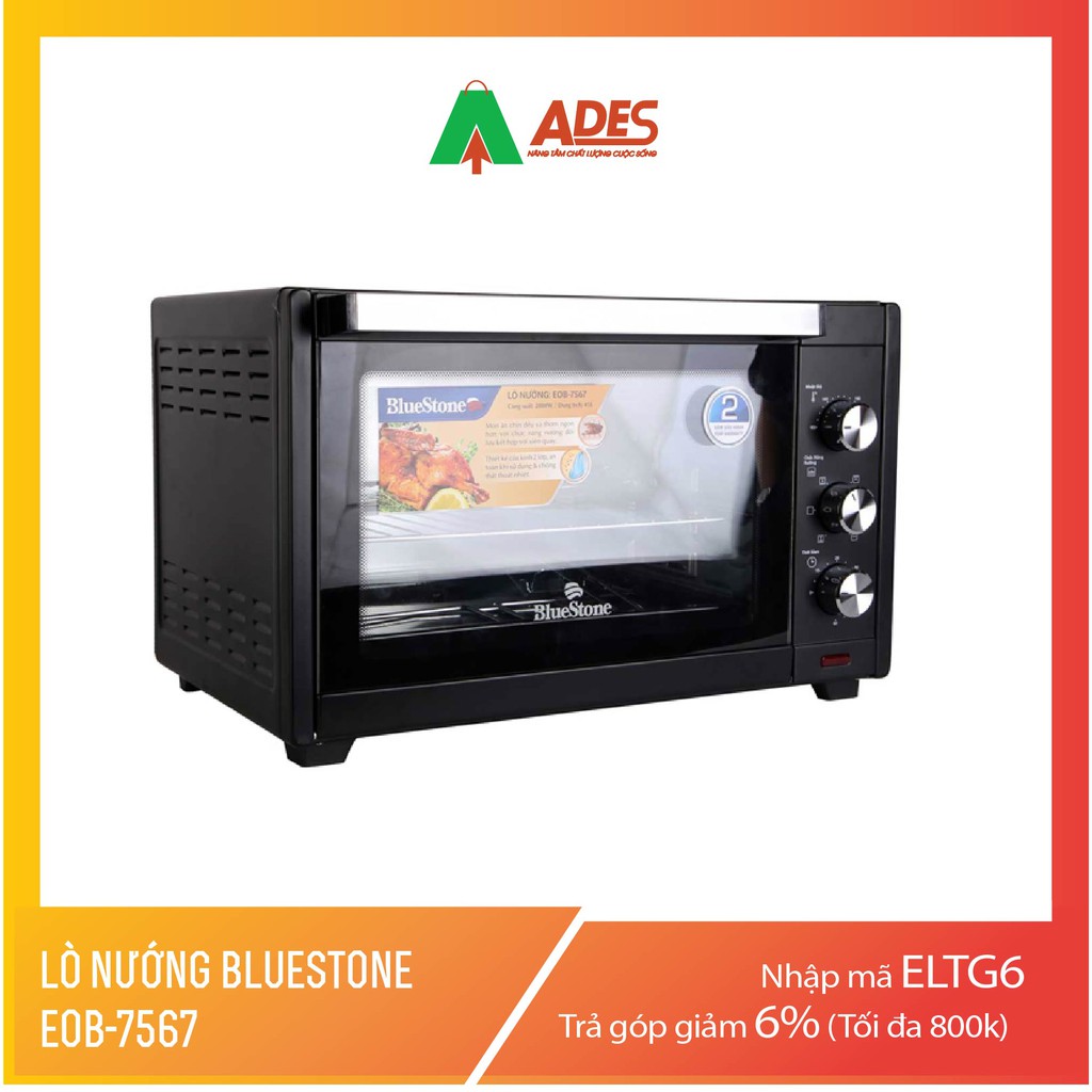 [Mã 154ELSALE2 giảm 7% đơn 300K] Lò nướng BLUESTONE EOB-7567 dung tích 45L - Bản giới hạn HOT 2021