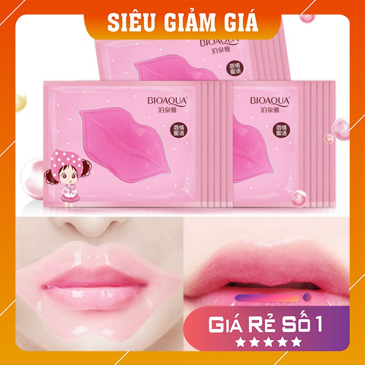 Mặt nạ môi Bioaqua 💋 FREESHIP 💋 dưỡng môi  giảm thâm, Mask môi cực tốt