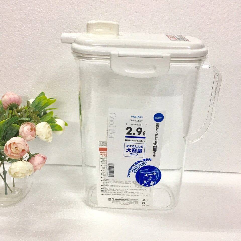 BÌNH ĐỰNG NƯỚC COOL POT NHẬT BẢN 2,9L có vòi khóa tiện ích Made in Japan