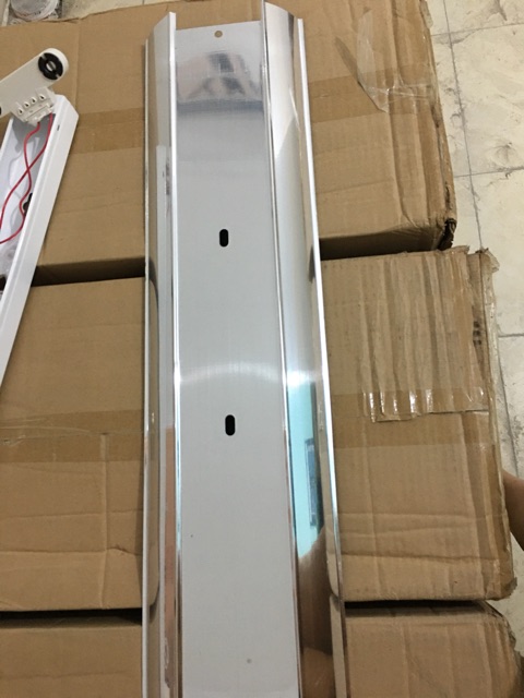 Máng đèn đôi có choá inox 0.6m- Máng đèn phản quang đôi có choá inox 0,6m, máng đèn led đôi