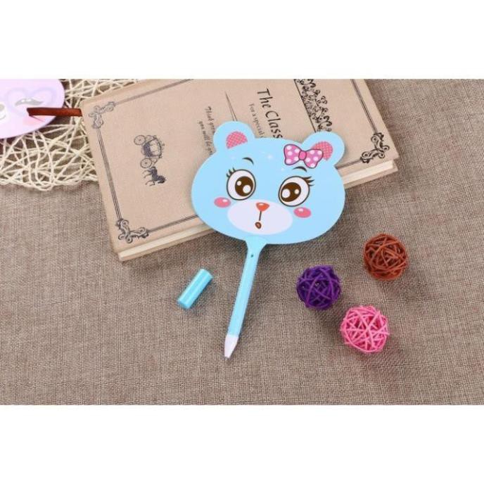 Bút Gel Nước Mực Đen HÌNH QUẠT KITTY Nhiều Màu H33