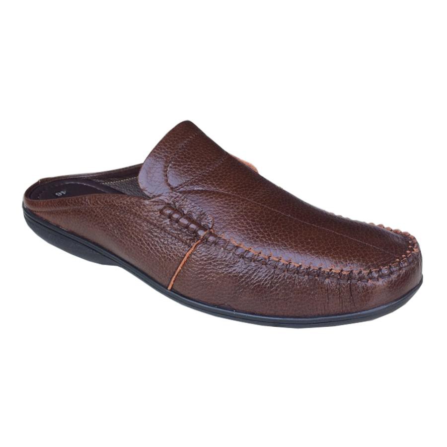 Dép bít mũi nam BIGSIZE da bò cao cấp Trường Hải TH_BM329