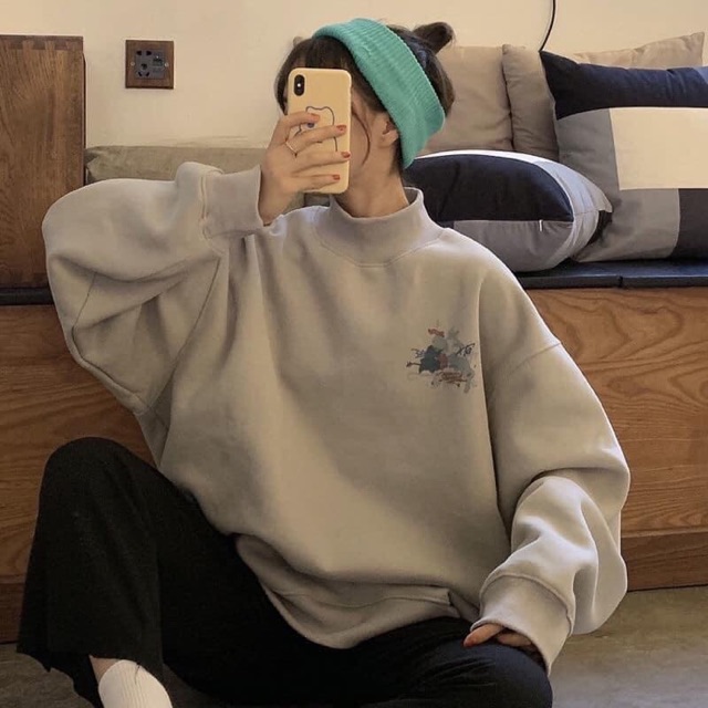Sweater cổ cao ulzzang