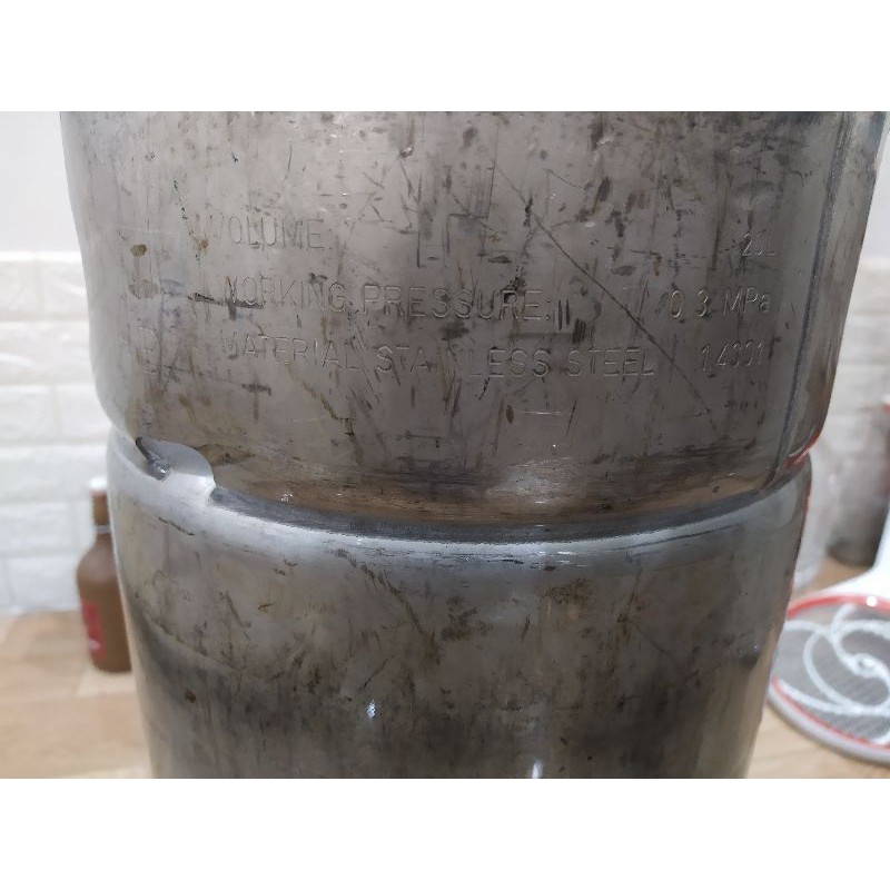 Keg bia 20 lít inox Slim