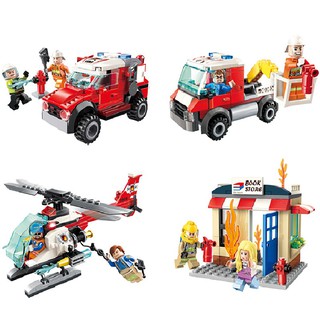 Xếp hình Cứu hỏa 2801-2804 - Bộ đồ chơi xếp hình lego Qman