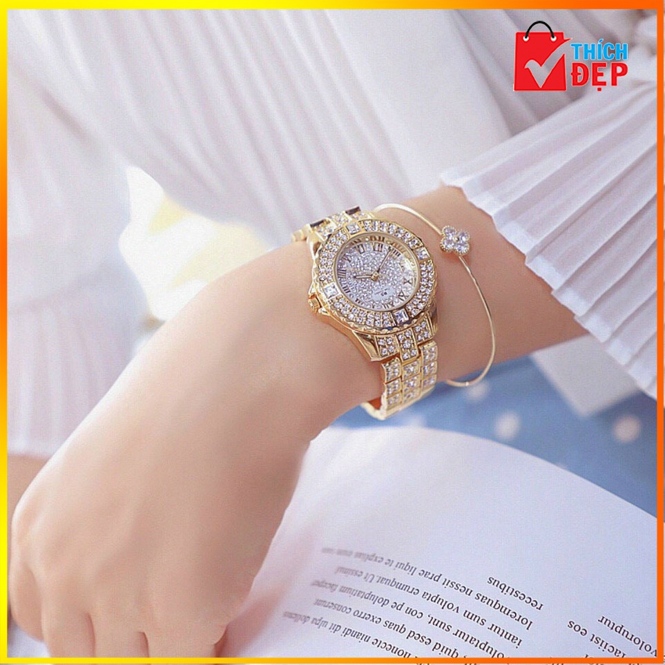 ♥️FreeShip♥️  Đồng hồ nữ BS BEE SISTER EBILA Đính đá siêu đẹp ♥️ Bảo hành 12 tháng💥 TẶNG PIN ĐI KÈM 💥