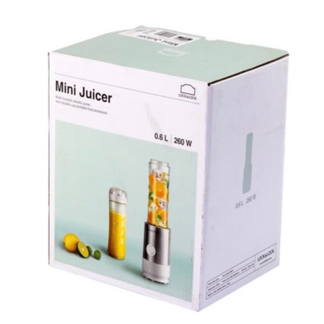 [ELHAP1 giảm tối đa 200K] Máy Xay Sinh Tố Mini Lock&Lock EJM241 (màu trắng)
