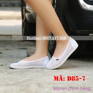 Giày Slip on Nữ Chính Hãng  - Anh Khoa D85-7 - Sợi dệt cao cấp dang lưới thoáng mát
