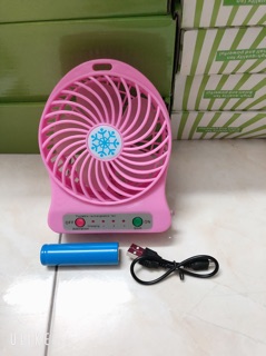 Quạt sạc tích điện mini 3 tốc độ gió