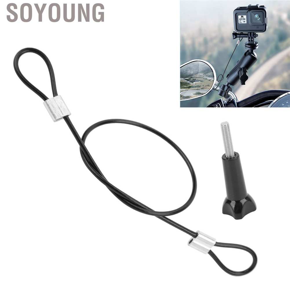 Dây đeo cổ tay bằng thép không gỉ Soyoung 30cm với ốc vít 1/4 inch cho GOPRO/DJI OSMO | BigBuy360 - bigbuy360.vn